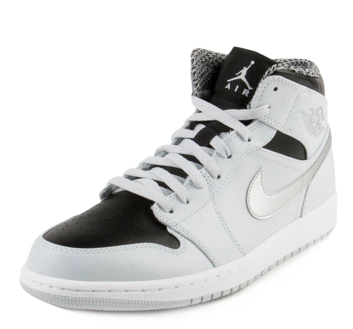Jordan 1 Retro Mid Wolf Grey for Sale - Authenticity Guaranteed - eBay