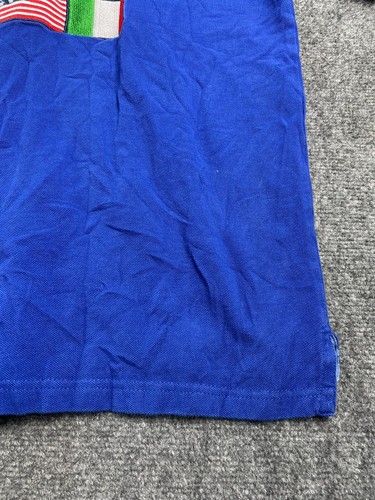 Polo by Ralph Lauren Men's Polo Shirt Royal Blue Italy Flag 3 Custom Fit Size XL - Picture 12 of 16