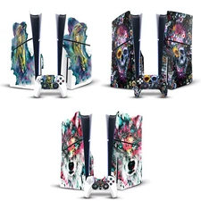 RIZA PEKER ART MIX VINYL SKIN DECAL FOR SONY PS5 SLIM DISC CONSOLE & CONTROLLER