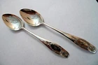VINTAGE PAIR STERLING SILVER TEASPOONS  GORHAM   "MADAM JUMEL"   **1908**