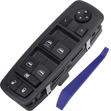 Power Window Switch Control Button for 2011-2016 Dodge Journey 2.4L 3.6L BlueLED