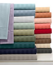 US Queen Size Bedding Collection 1000tc 100 Egyptian Cotton All Striped Colors