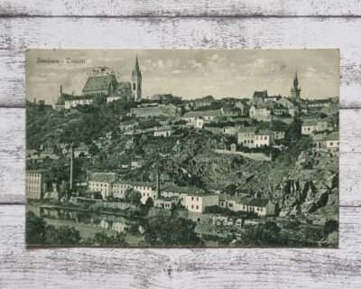 AK Znojmo Znaim Kirche Architektur Ansichtskarte Postkarte Vintage Handschrift - Bild 1 von 2
