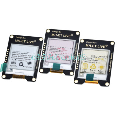 1.54 Inch Epaper Module E-paper E-Ink EInk Display Screen SPI For Arduino NEW