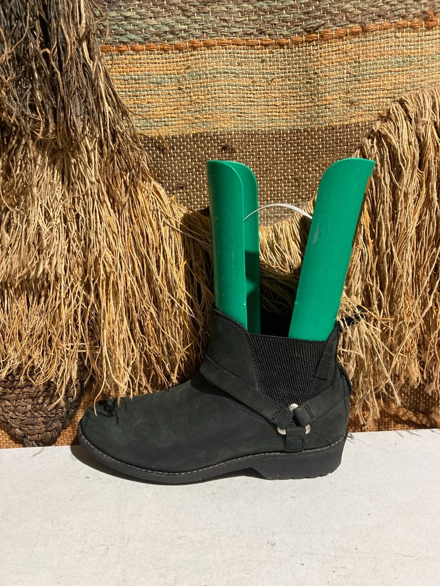 Teva De La Vina Leather Chelsea Ankle Boots Booties Women’s Size 1017146  Black