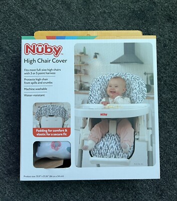 Nuby Baby High Chair Cover -Water Resistant- Washable BRAND NEW Floral  Print