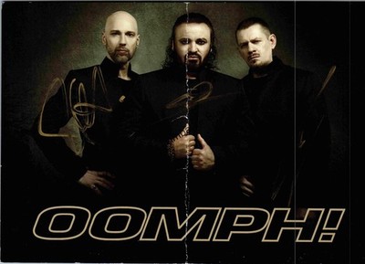 Original Autograph Oomph! /// Autograph signed signed signee Oomph! :