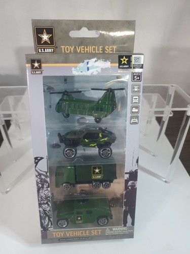 Set 4 Veicoli Giocattolo US ARMY - Nuovi - Giocattoli Militari da Collezione