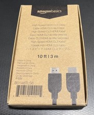 Amazon Basics 10ft High Speed HDMI Cable CL3 Rated High Speed 4K Cable