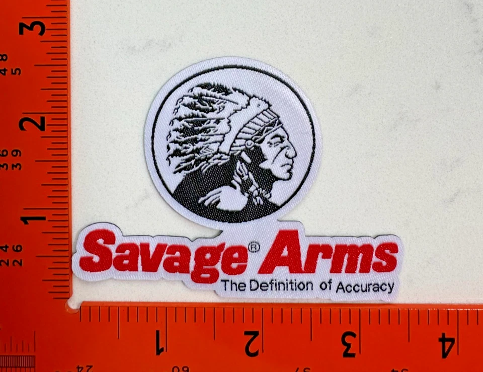 Savage Arms Logo Patch – Iron/Sew-On Gun Club Vest Emblem