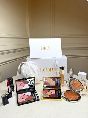 Dior Makeup & Fragrance Gift Set w/ Eye Shadow, Lipstick & J'adore Perfume