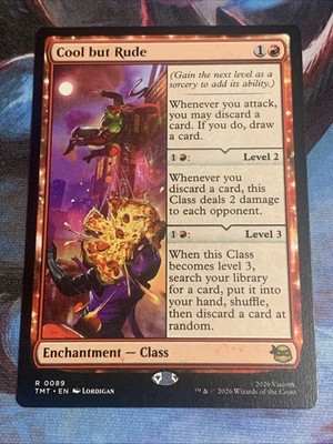 MTG Magic: The Gathering TMNT - COOL BUT RUDE Rare Enchantment MTG Mint