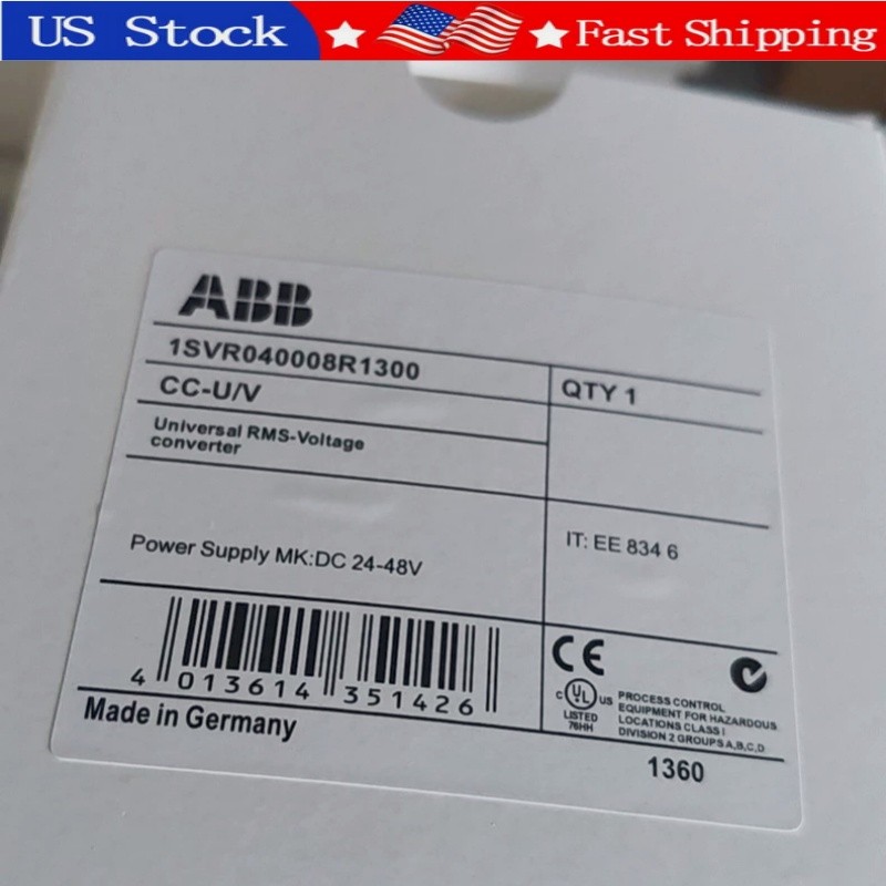 1PCS Brand New ABB 1SVR040008R1300 DC24-28V Relay CC-U/V Fast Shipment