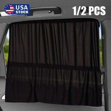 2 Car Sunshade Side Window Curtain Curtains With Suction Cups Uv-resistant Us