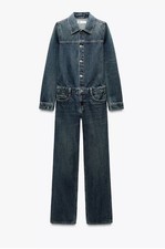 Zara Denim Jumpsuit Overalls