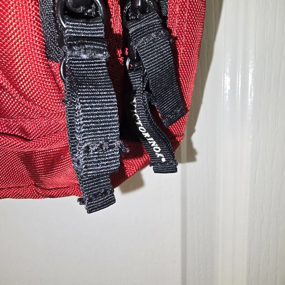 Mochila Victorinox Swiss Army 3 vias vermelha mini bolsa de viagem luxo bolso garrafa - Imagem 4 de 4