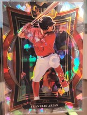 Franklin Arias 2025 Panini Select Concourse Cracked Ice #84 Boston Red Sox