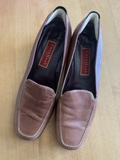 Vtg Cole Haan City Womens Loafer Dress Shoe Brown Calf Skin Made in Italy Sz 8.5
