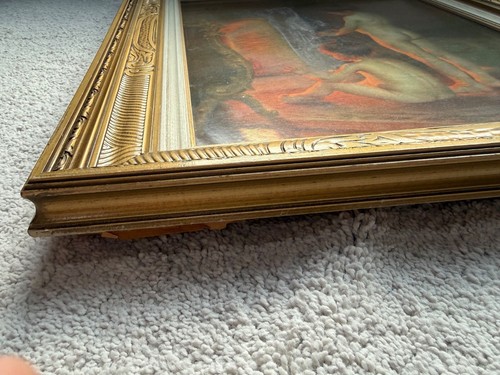 "Nach dem Bad" Gold gerahmter Kunstdruck von Paul Peel Bild 25" x 20" - Bild 12 von 24