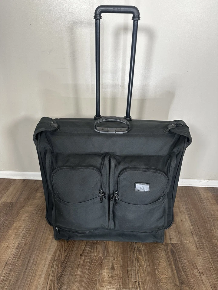 Tumi Black Alpha Wheeled Garment Bag 2233D3 Extended Trip RollingWardrobe - Image 4 of 4
