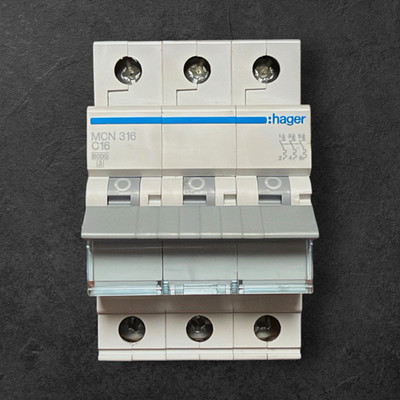 Hager MCN316 C16A 3-polig 6kA Leitungsschutzschalter LS Automat