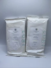 Beekman 1802 SMOOTH Exfoliating Facial Wipes 30 ct Willow Lactic Acid - Lot of 2