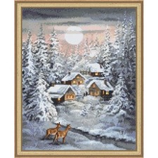 PixelHobby Winter Moonlight Kit Frame Mosaic Art Kit