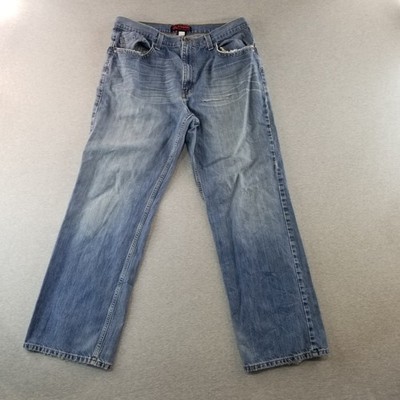 Hawk Jeans Men's Sz 36X32 2000s VTG Y2K Med Wash Normcore Durable Workcore Nice