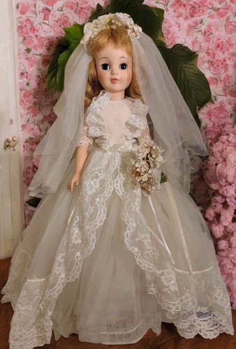 vintage 1960s wedding doll