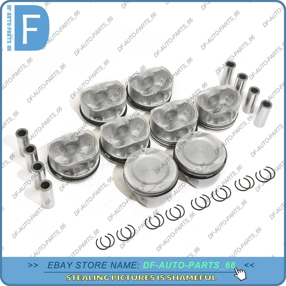 Juego de pistones y anillos 8cyl STD para BMW M5 M6 X6 M F10 F85 F86 S63N S63R X5 4.4 V8 Foto 4 de 4
