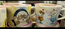 Mofusand Familymart Mug Set Of 2 JPN Limited Edition Cat Rare Animaton Model VHT