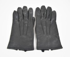 Vintage Black Leather Thinsulate Insulation 40 Gram Driving Gloves 9.75" Long