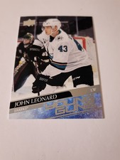 2020‑21 Upper Deck Young Guns John Leonard RC #474 Detroit Red Wings Rookie