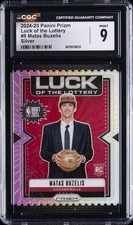 2024-25 PANINI PRIZM LUCK OF THE LOTTERY SILVER #8 MATAS BUZELIS CGC 9
