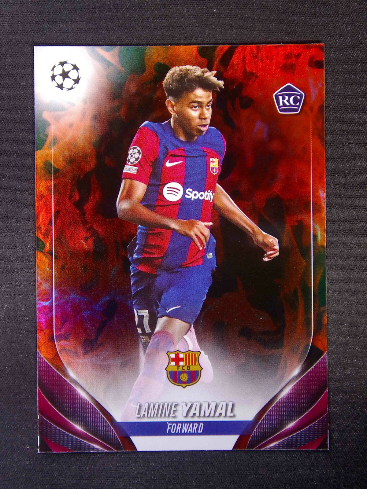 2023-24 Topps UEFA Lamine Yamal #64 RC Rookie Inferno