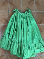 Lime Green Folklorico Practice Skirt Adult with side ties