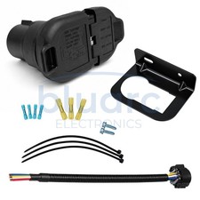 7 Way 4 Flat Trailer Plug Kit W 16in Uscar Harness For Ford F150 Chevy Gmc Ram