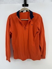 Jack Thomas Boys Size XL 18-20 1/4 Zip Pullover Orange flaw Side Seam