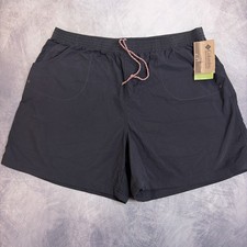 Columbia Sandy River Shorts Womens 2X Black Nylon Hiking Outdoor New