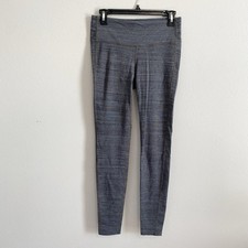 Athleta Chaturanga Gray Space Dye Full Length Mid Rise Yoga Leggings Size Small