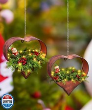 Philodwell Metal Plant Hangers Indoor and Outdoor: Christmas Birt