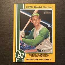 2021 Heritage High Number 1972 World Series Highlights Angel Mangual 72WS-6 A’s