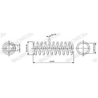 Fahrwerksfeder Hinten FüR Nissan Micra K14 0.9 1.0 1.5 16 Bis 20 Monroe Teil Neu