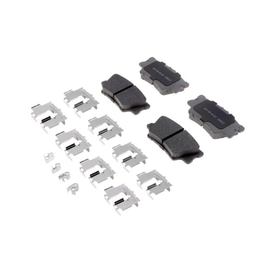 Pastillas de freno de disco traseras 4 ranuradas ACDelco originales para Toyota Prius V 2012-2017 Foto 2 de 4