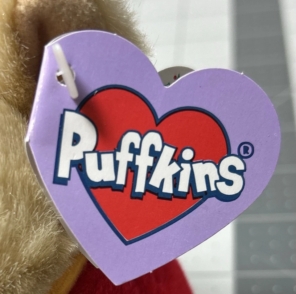 VTG 1994 Swibco Puffkins Elvin Plush Holiday Elf  6 Inch With Tag - Image 3 of 4