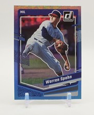 2023 Panini Donruss Baseball WARREN SPAHN Carolina Blue Holo #237
