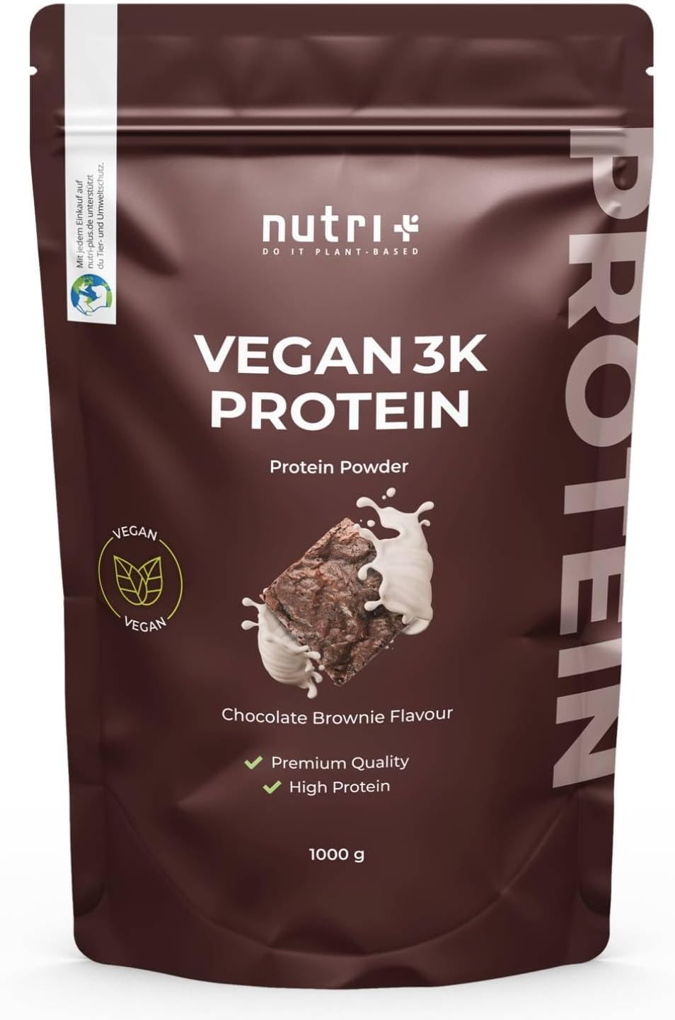 Nutri+ Proteine in Polvere Vegane 3K Cioccolato - Il Dolce Sano