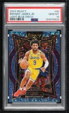2024-25 Select Concourse Light Blue Disco Prizm 21/99 Bronny James Jr PSA 10 8d9