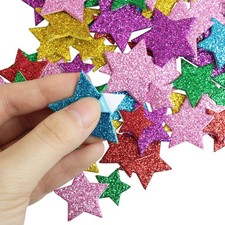 LUORNG 270PCS Self Adhesive Star Shaped Wall Stickers, Colorful