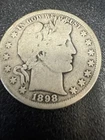 Lot Of Two Rare Barber Half Dollars 1898p And 1898s No Reserve!!